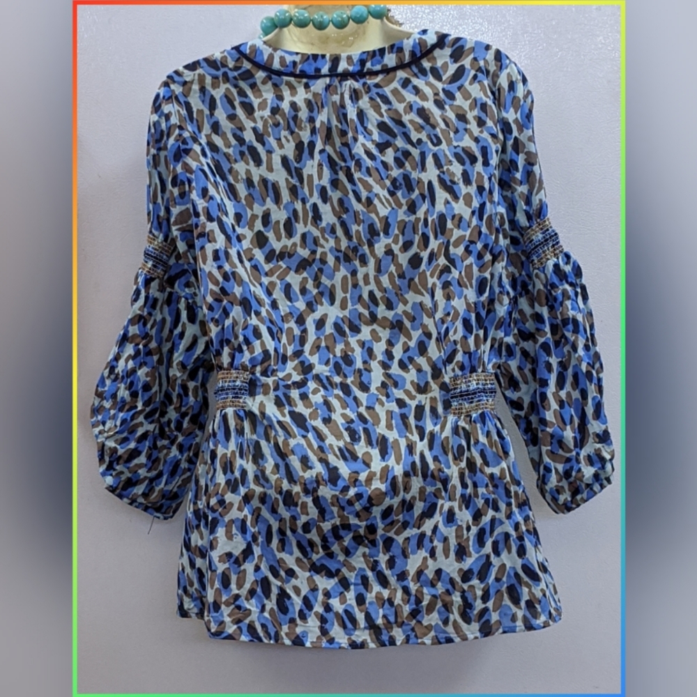 MATHEW WILLIAMSON for impulse  PEASANT BLOUSE - Picture 3 of 4